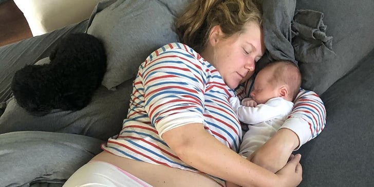 Amy Schumer's Instagram Photo of Mesh Maternity Underwear