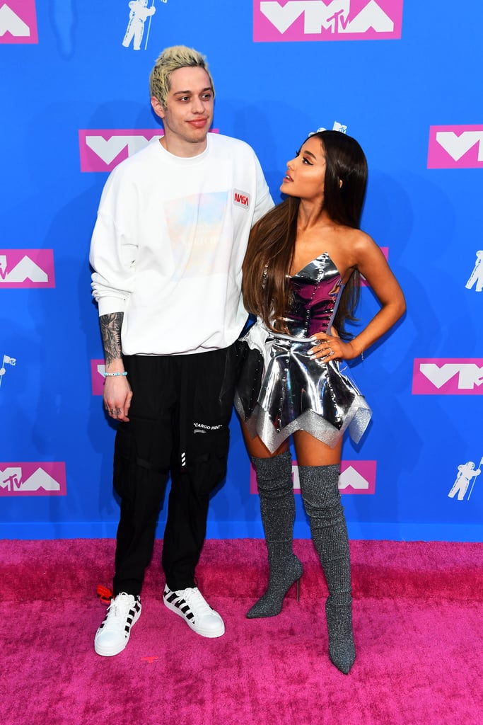 Ariana Grande and Pete Davidson at the 2018 MTV VMAs