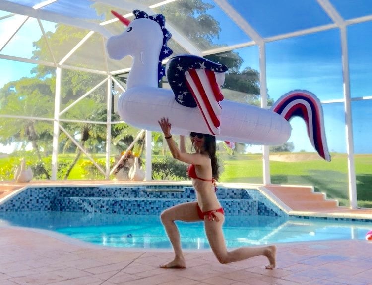 Floatie Lunges — Strengthen Inner and Outer Thighs, Butt, and Core