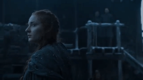 When She Looks Around And Finally Lays Eyes On Jon Snow