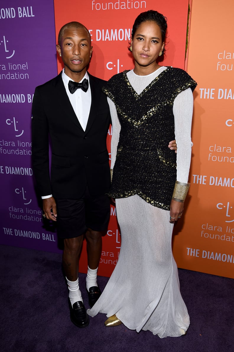 Pharrell Williams and Helen Lasichanh at the 2019 Diamond Ball