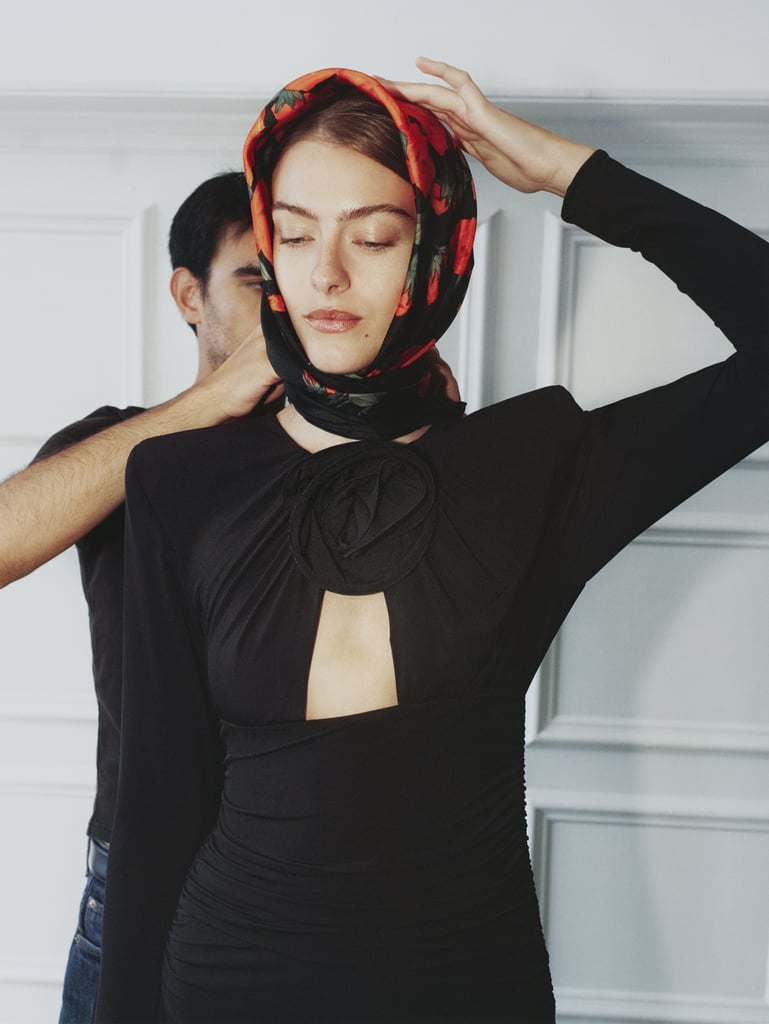 Magda Butrym x H&M Rose Print Silk Scarf