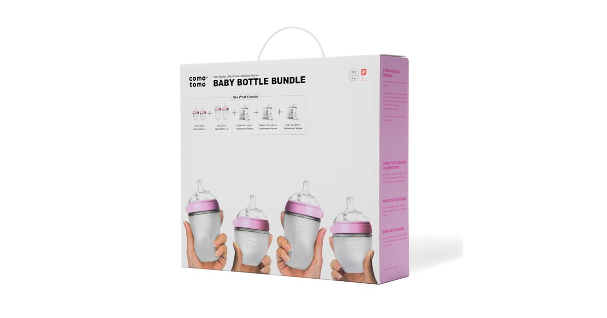 Comotomo Baby Bottle Bundle Best Baby Gear and Products 2021 POPSUGAR Family Photo 12