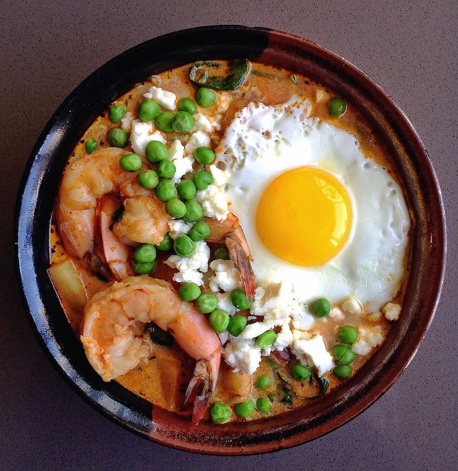 Get the recipe: Peruvian chupe de camarones