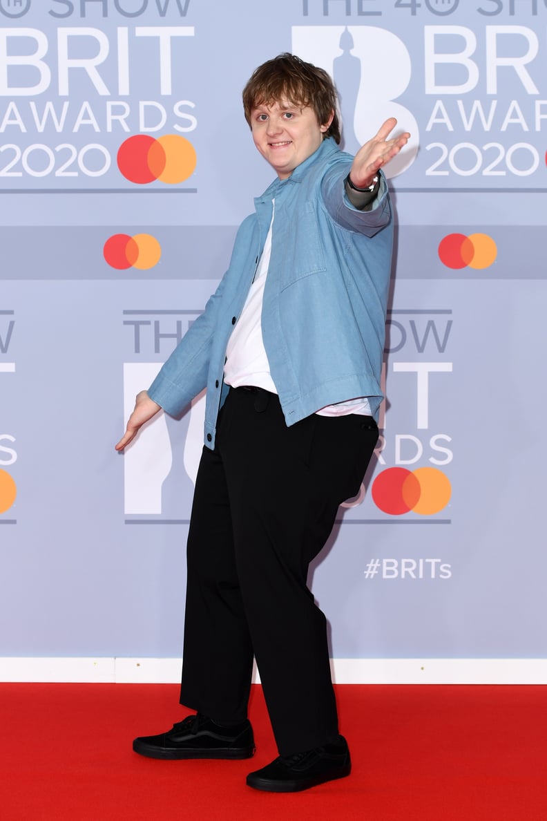 Lewis Capaldi at the 2020 BRIT Awards in London