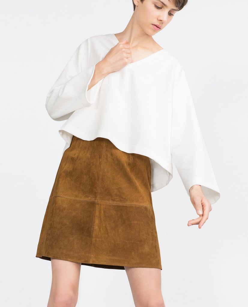 Suede Effect Skirt ($70)
