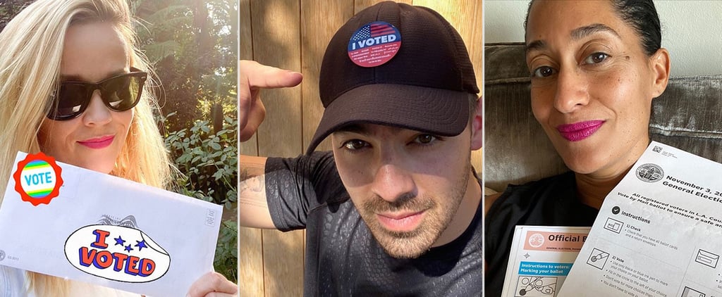 Celebrities Voting in the 2020 Presidential Election Photos