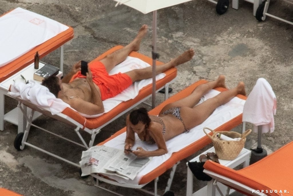 Bradley Cooper and Irina Shayk on the Beach in Italy 2018