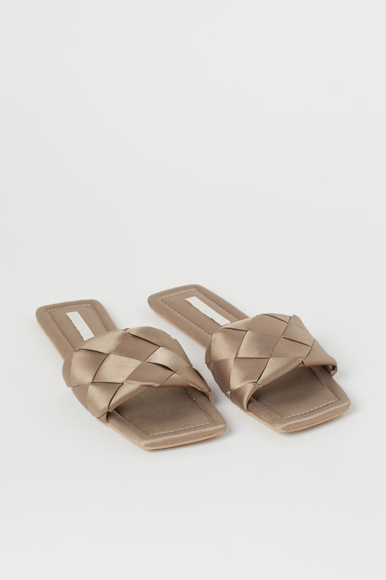 For Days When You Don't Want to Leave the House: H&M Satin Indoor Slides