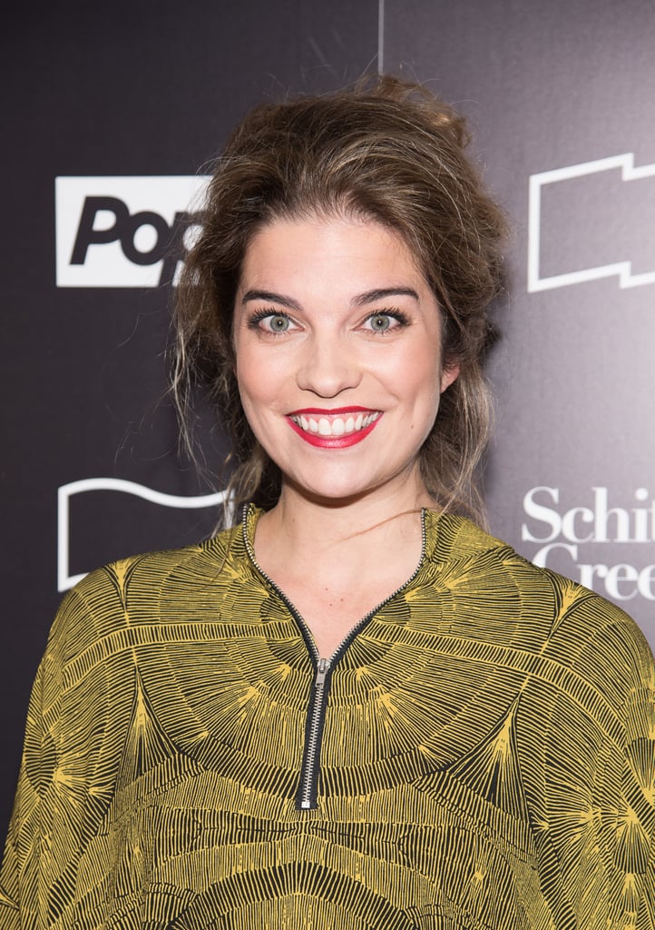 Annie Murphy's Casual Updo at a 2015 Schitt's Creek Screening