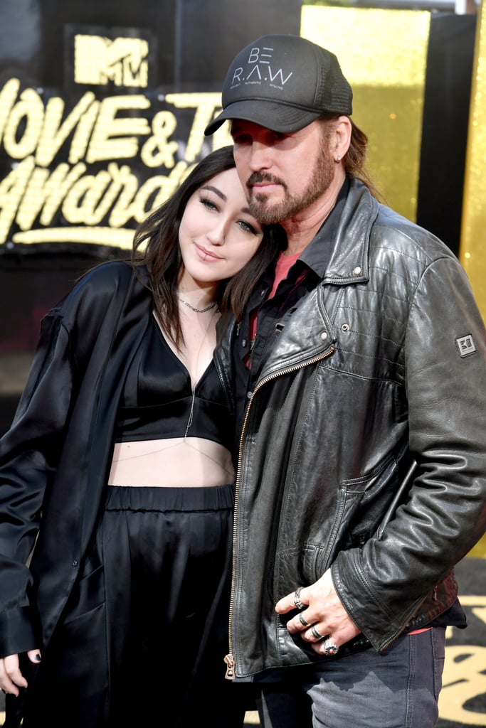Noah and Billy Ray Cyrus at the 2017 MTV Movie and TV Awards