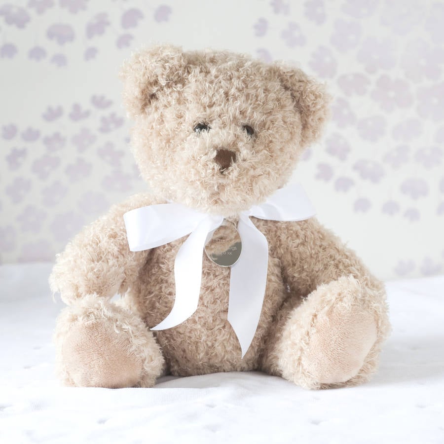 Oh So Cherished Personalised Bramble Christening Bear