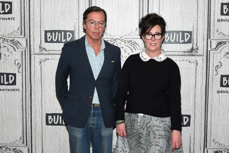 NEW YORK, NY - APRIL 28:  Designers Andy Spade (L) and Kate Spade attend the Build Series at Build Studio on April 28, 2017 in New York City.  (Photo by Ben Gabbe/Getty Images)
