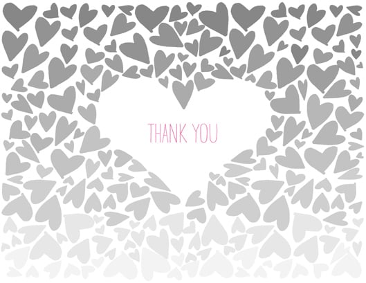 Ombre Thank You Card