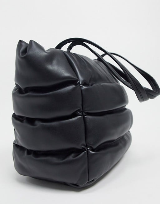 ASOS Design Quilted Tote Bag in Black
