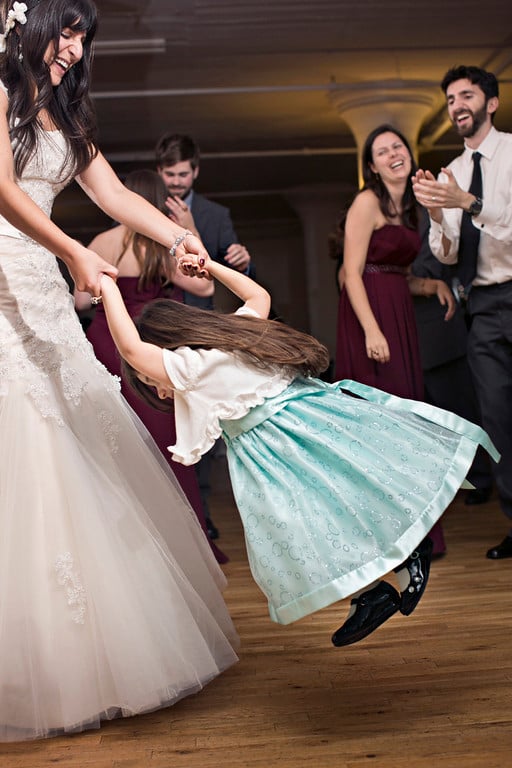 And she laughed silently in her head as the bride spun her, thinking, "I just ate four slices of cake."