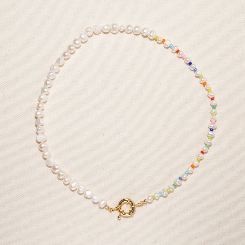 Freshwater Pearl Pastel Rainbow Necklace