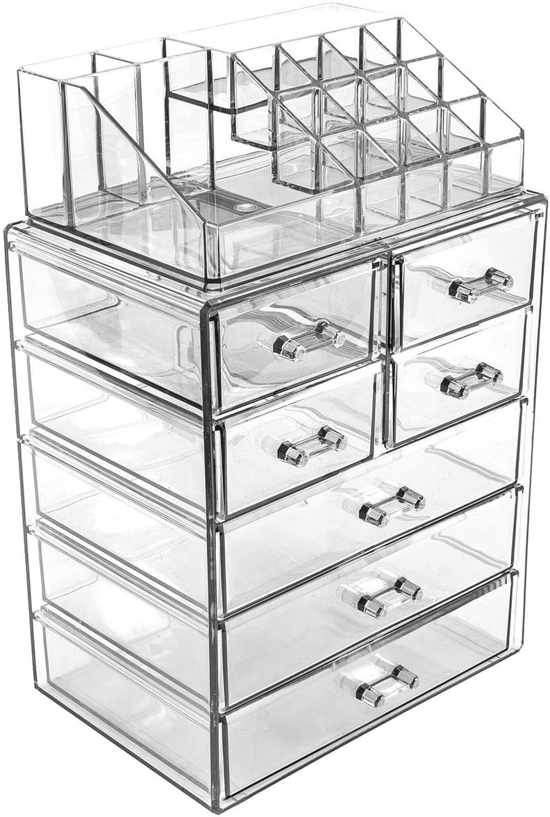 Sorbus 3 Tier Clear Organizer Shelf Stand