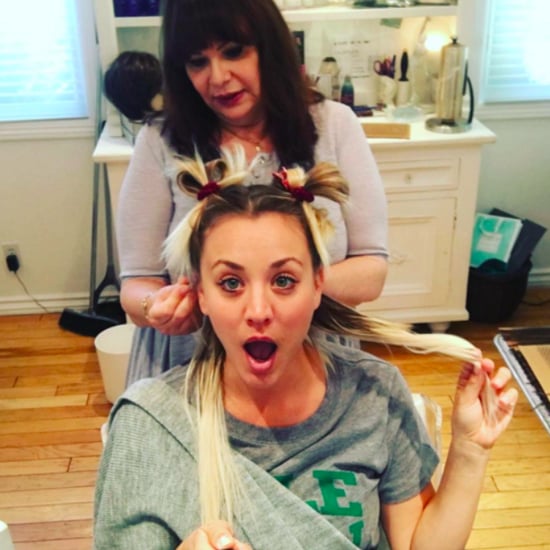 Kaley Cuoco With Hair Extensions | Spring 2016