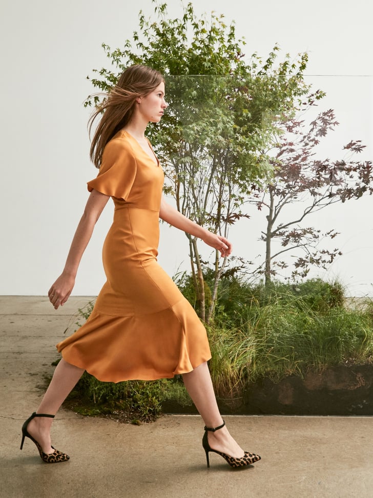 Flutter-Sleeve Midi Dress | 18 New Banana Republic Dresses That Hit the  Trifecta: Flattering, Well-Made, and Stylish | POPSUGAR Fashion Photo 8