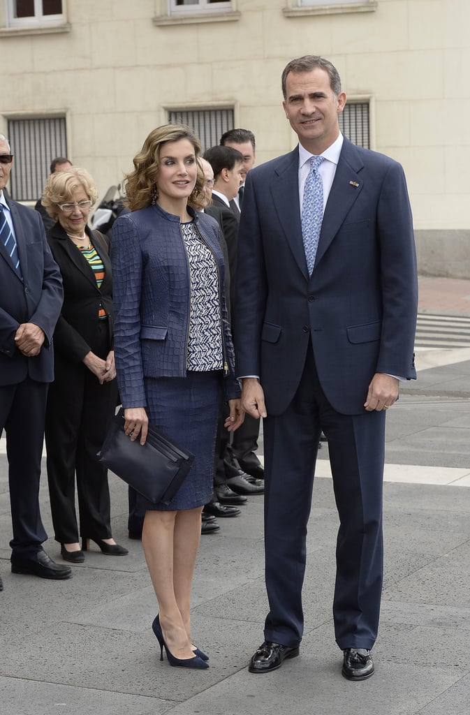 Queen Letizia and King Felipe at El Prado Museum in Madrid.