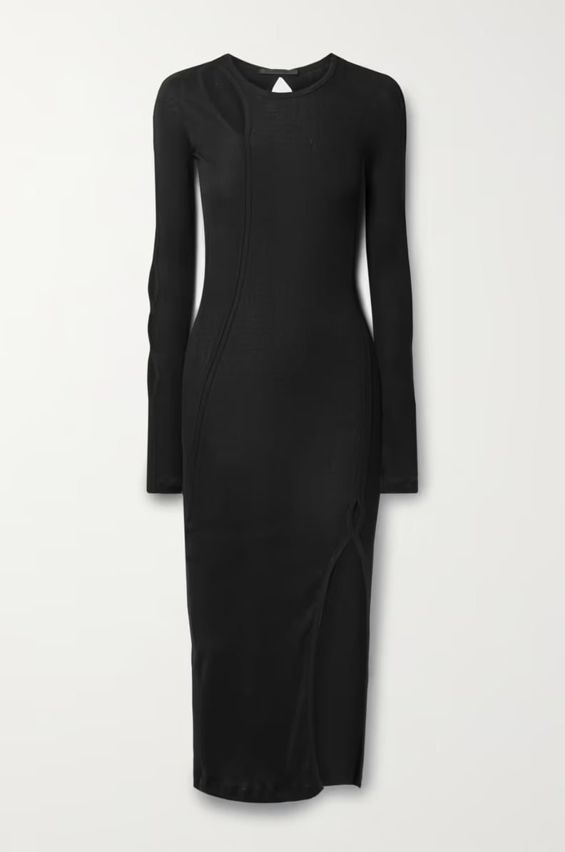 Helmut Lang Slash Cutout Midi Dress