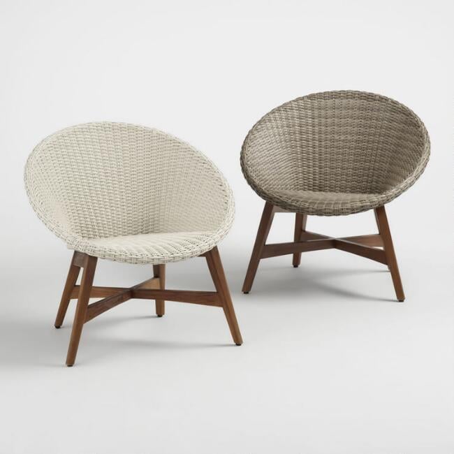 Round All Weather Wicker Vernazza Outdoor Chairs