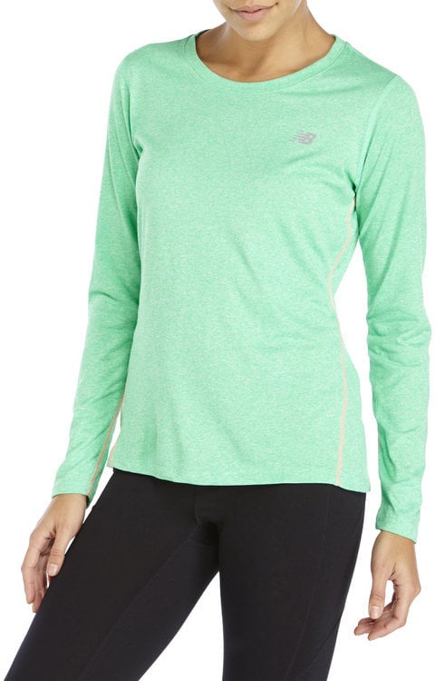 New Balance Heathered Performance Long-Sleeved Tee