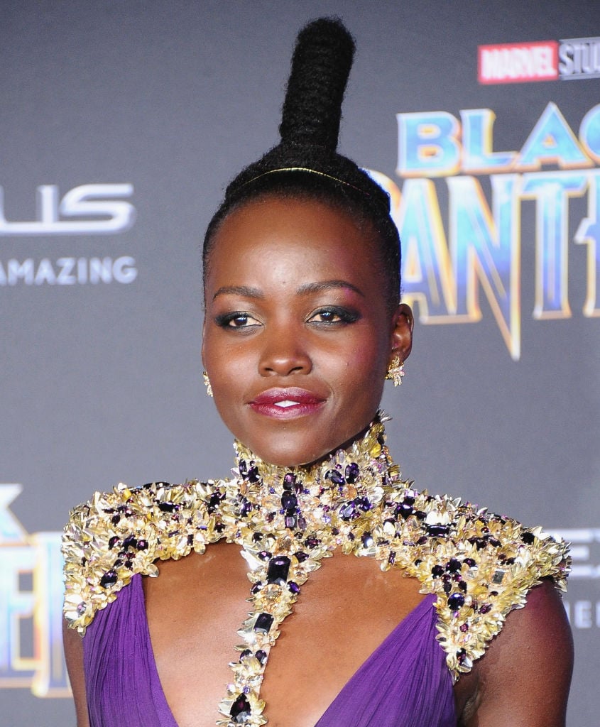 Lupita Nyong’o’s Sky-High Topknot in 2018