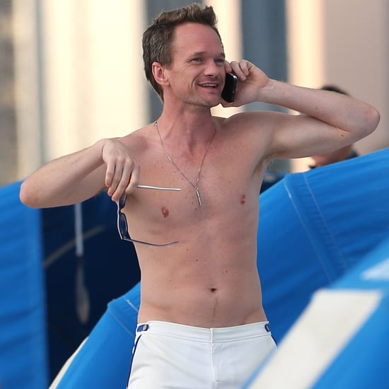 Neil Patrick Harris Shirtless on the Beach in Miami 2016