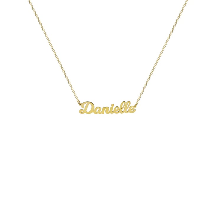M jewelers outlet nameplate necklace