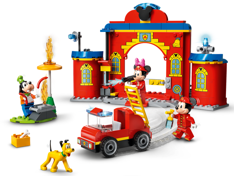Lego Disney Mickey & Friends Fire Truck & Station Set