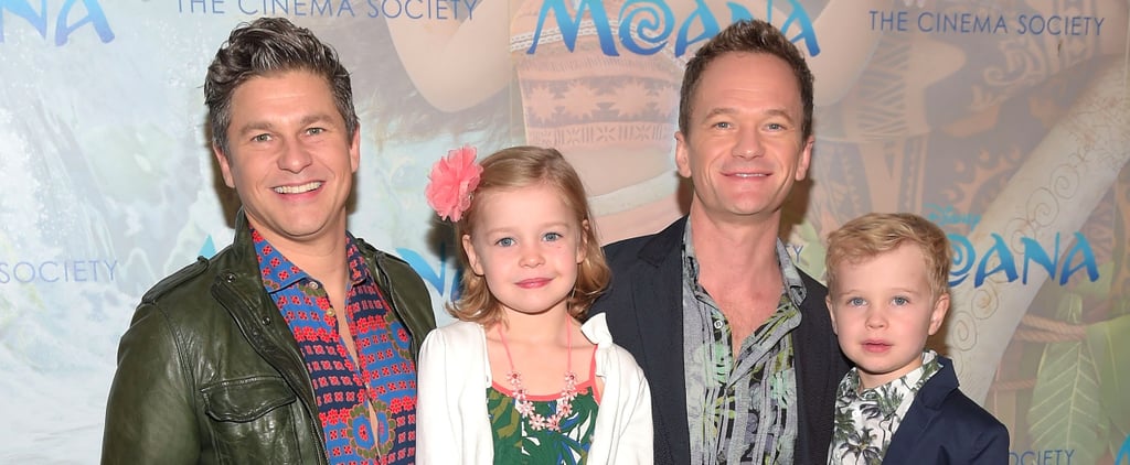 Neil Patrick Harris and Family at Moana NYC Screening 2016