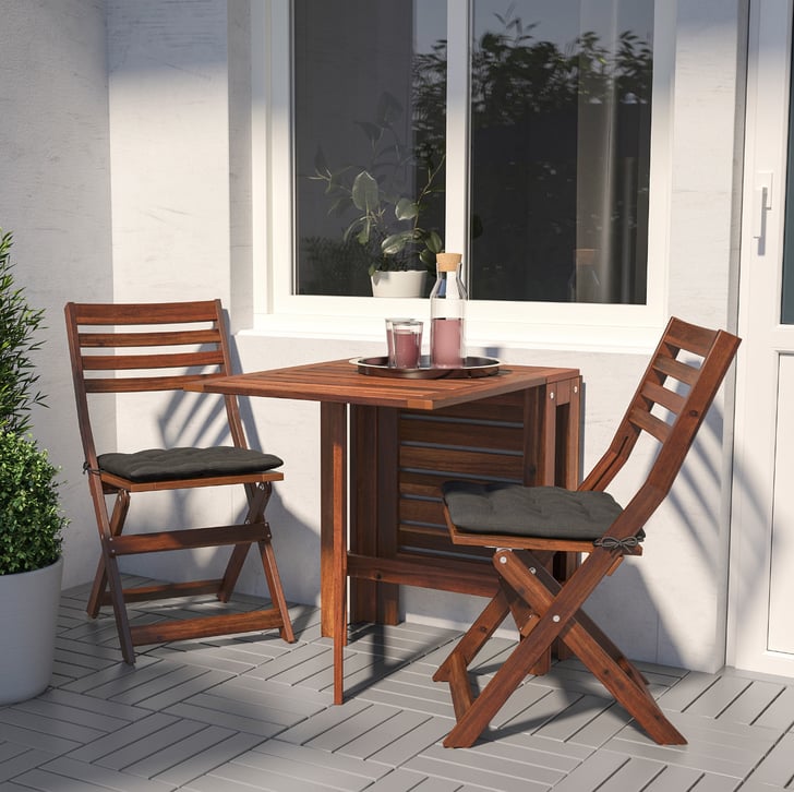 Applaro Table With 2 Folding Chairs Best Ikea Outdoor Furniture 2019