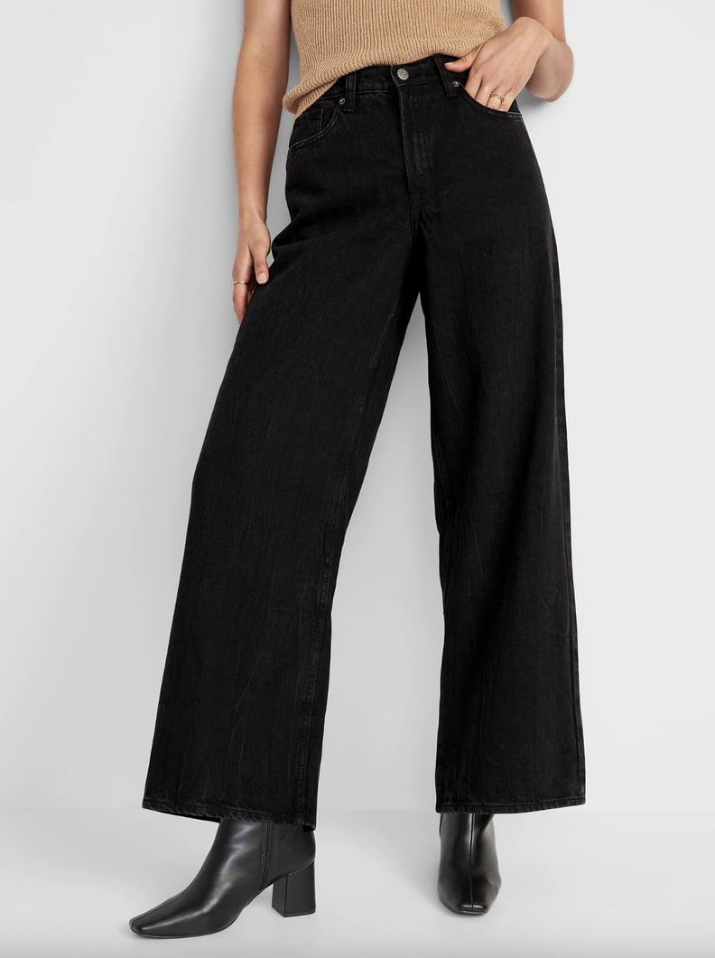 Old Navy Extra High-Waisted Baggy Wide-Leg Non-Stretch Jeans