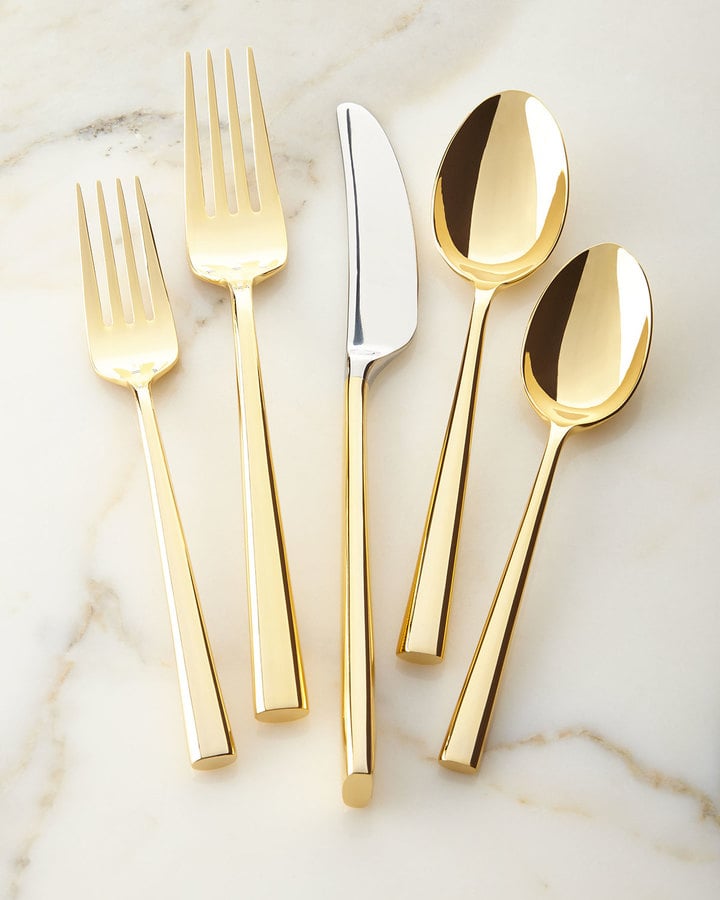 5Piece Gold Flatware Place Setting (90) Best Gold Flatware