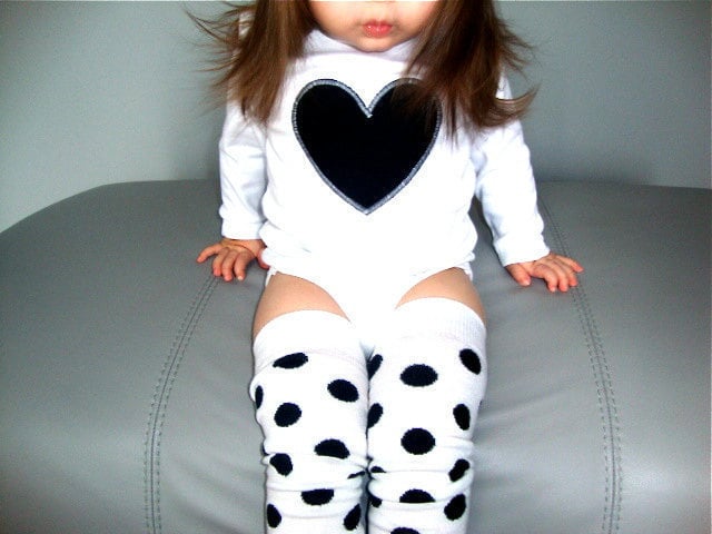 Black Heart One-Piece and Leggings