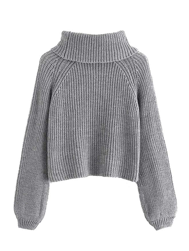 MilumiaCrop Turtleneck Sweater