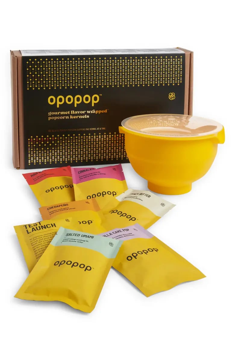 For the Savory Savant: OPOPOP Holiday Discovery Popcorn Kit