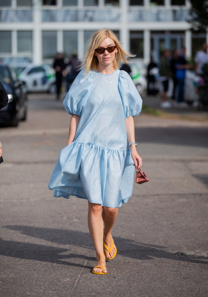 Street Style Trend: Puff-Sleeve Dress
