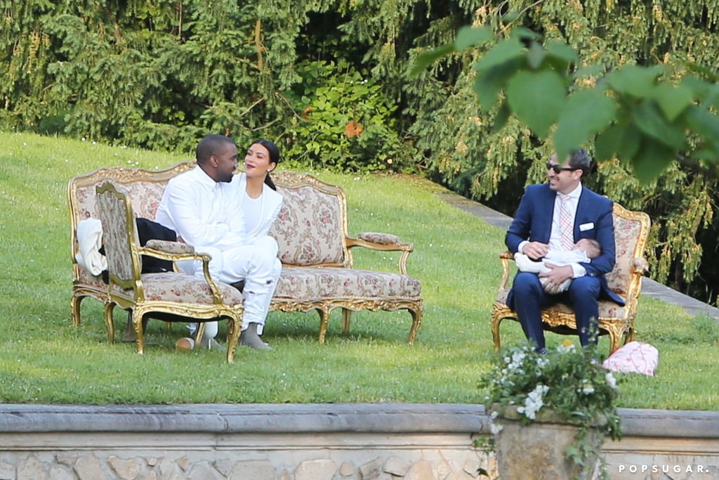 Kim and Kanye Attend a Wedding in Prague During Honeymoon