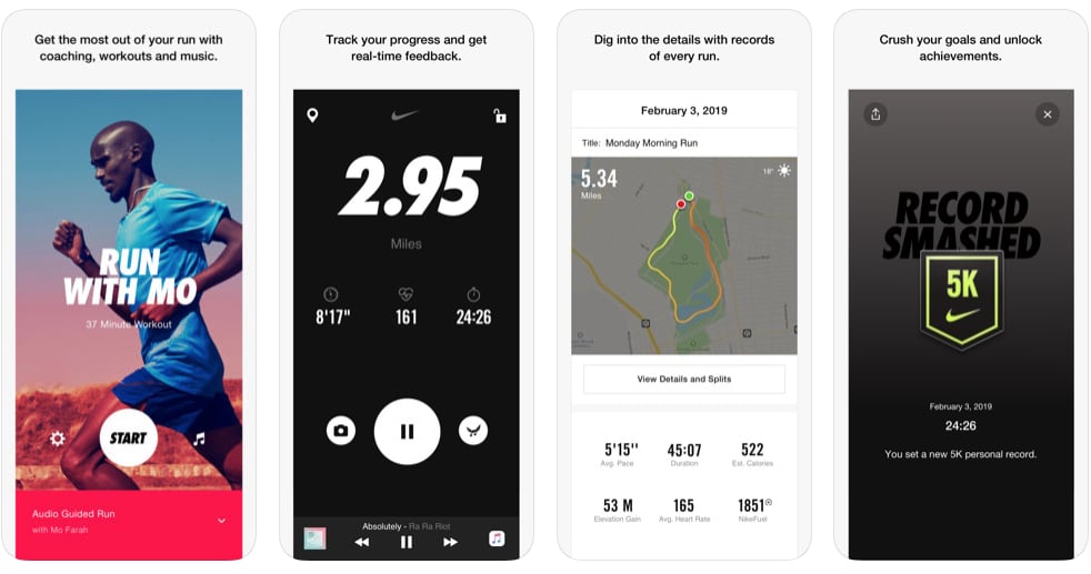 Nike Run Club App for iOS