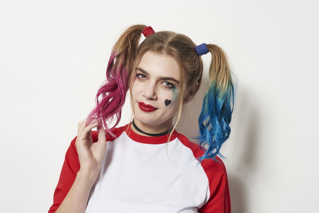 Suicide Squad exclusive Harley Quinn hair and makeup tutorial