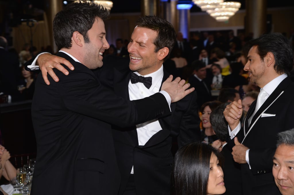 Bradley Cooper shared a hug and a laugh with Ben Affleck during a commercial break.
Source: Larry Busacca/NBC/NBCU Photo Bank/NBC
