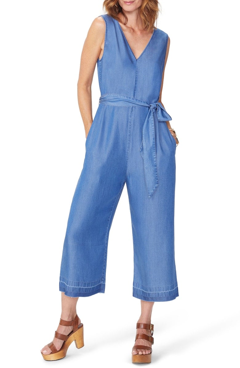 NYDJ Release Hem Denim Jumpsuit