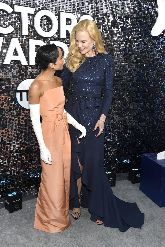 Zoë Kravitz and Nicole Kidman at the 2020 SAG Awards