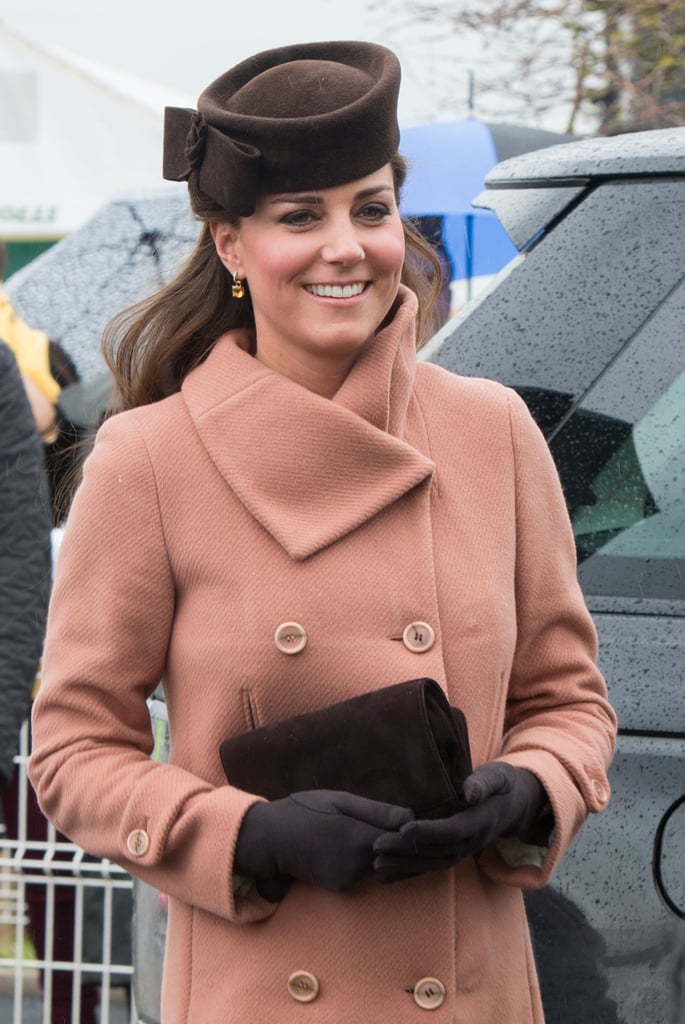 The Emmy 'Natasha' in chocolate brown at The Cheltenham Festival in London.