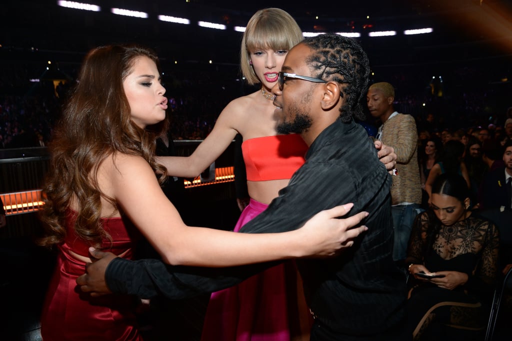 Selena Gomez and Taylor Swift at the Grammys 2016
