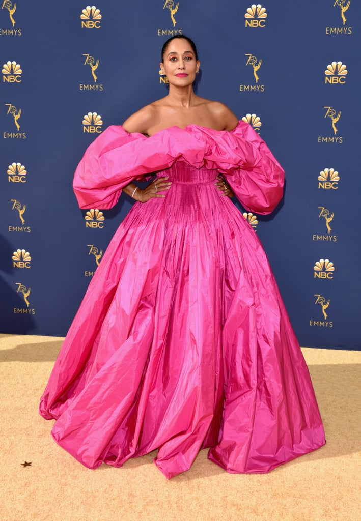 Tracee Ellis Ross in a Pink Valentino Gown at the 2018 Emmys