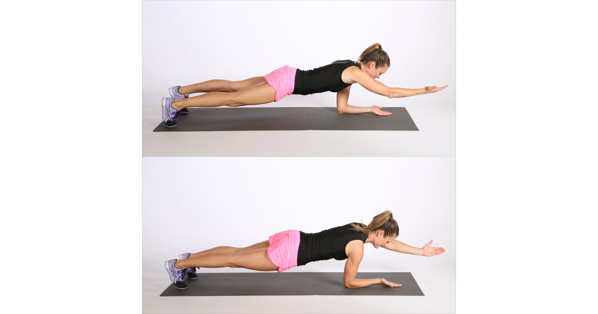 Circuit Two Elbow Plank With Alternating Arm Reach Workout For Abs
